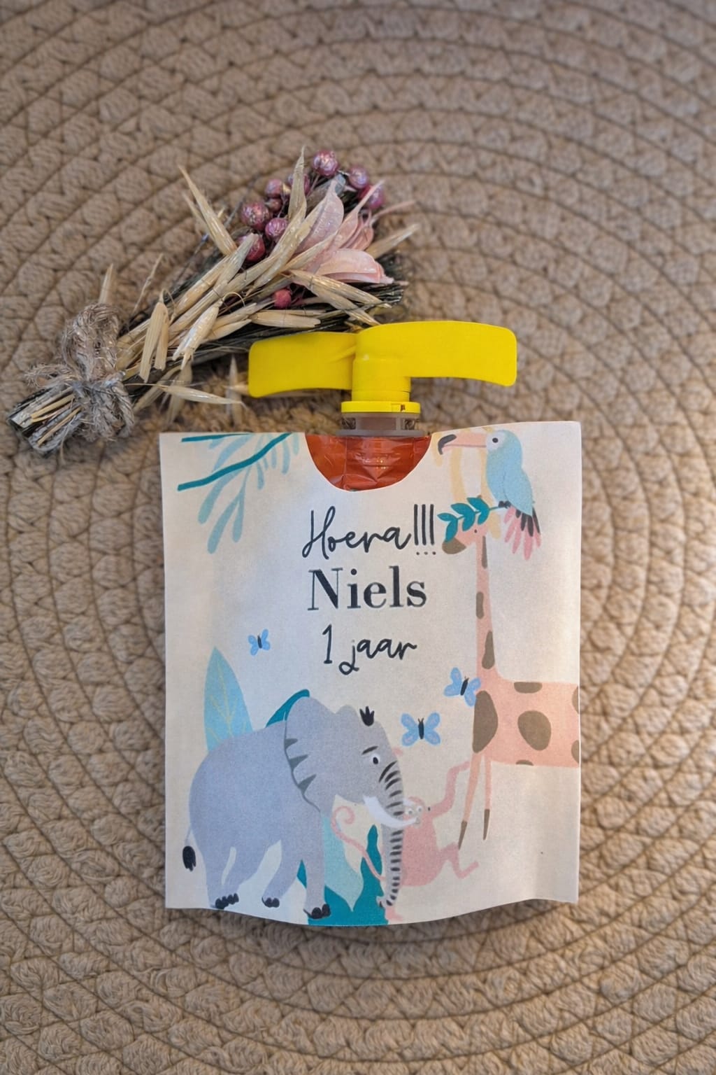 Knijpfruittraktatie Safari Dieren