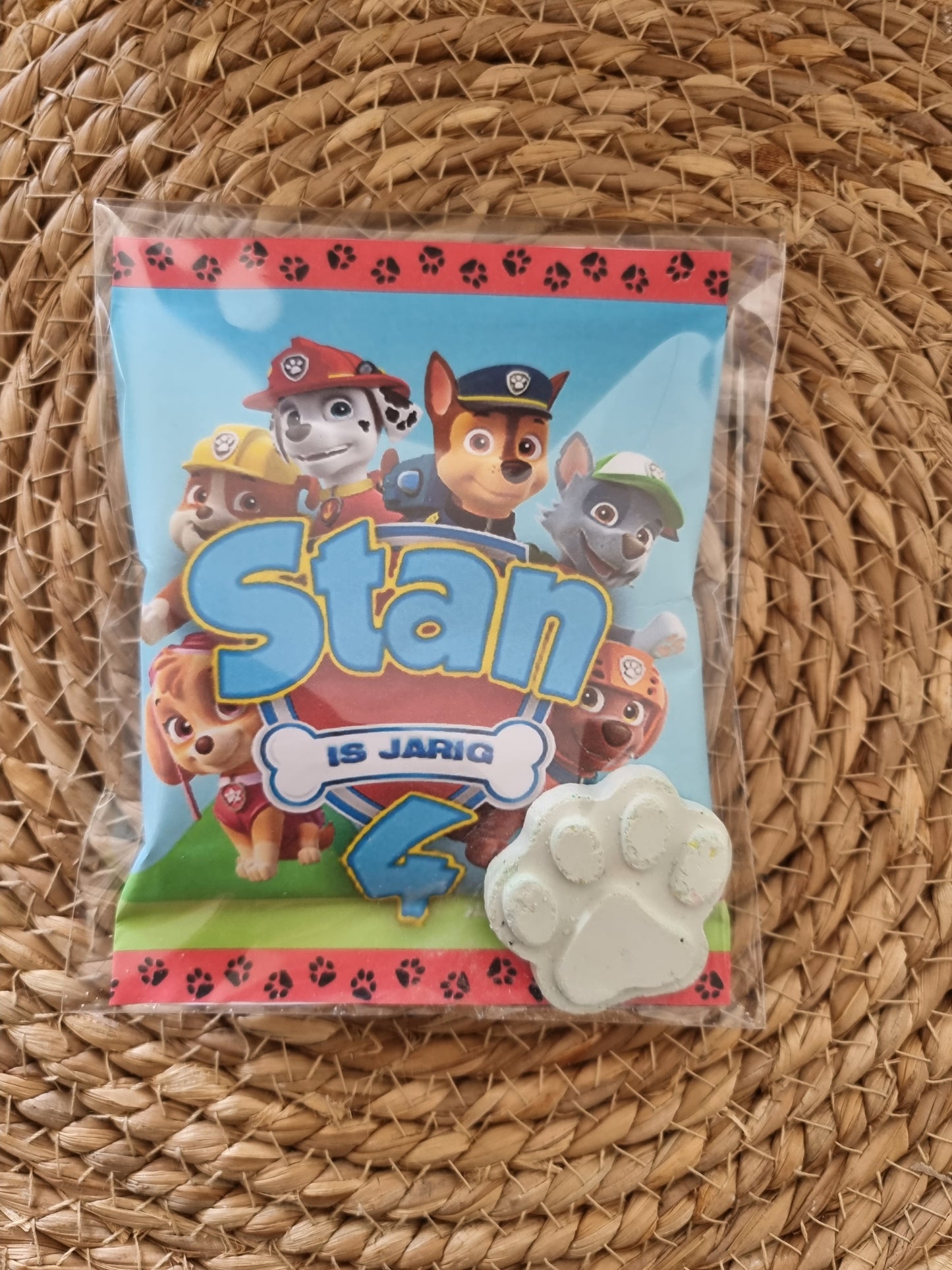Traktatie Paw Patrol (koekjes + stoepkrijtjes)
