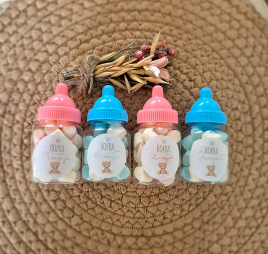 Geboortetraktatie babyflesje